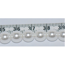 Voskové perličky 8 mm - barva bílá10ks 